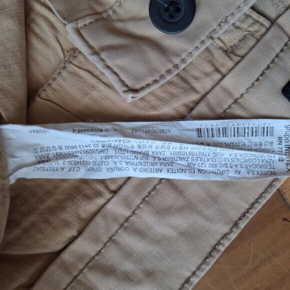 Zara Man Pants Tan Size 32 - Picture 6 of 7